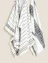 Marks & Spencer "Set of 3 Cotton Rich Striped Tea Towels"
